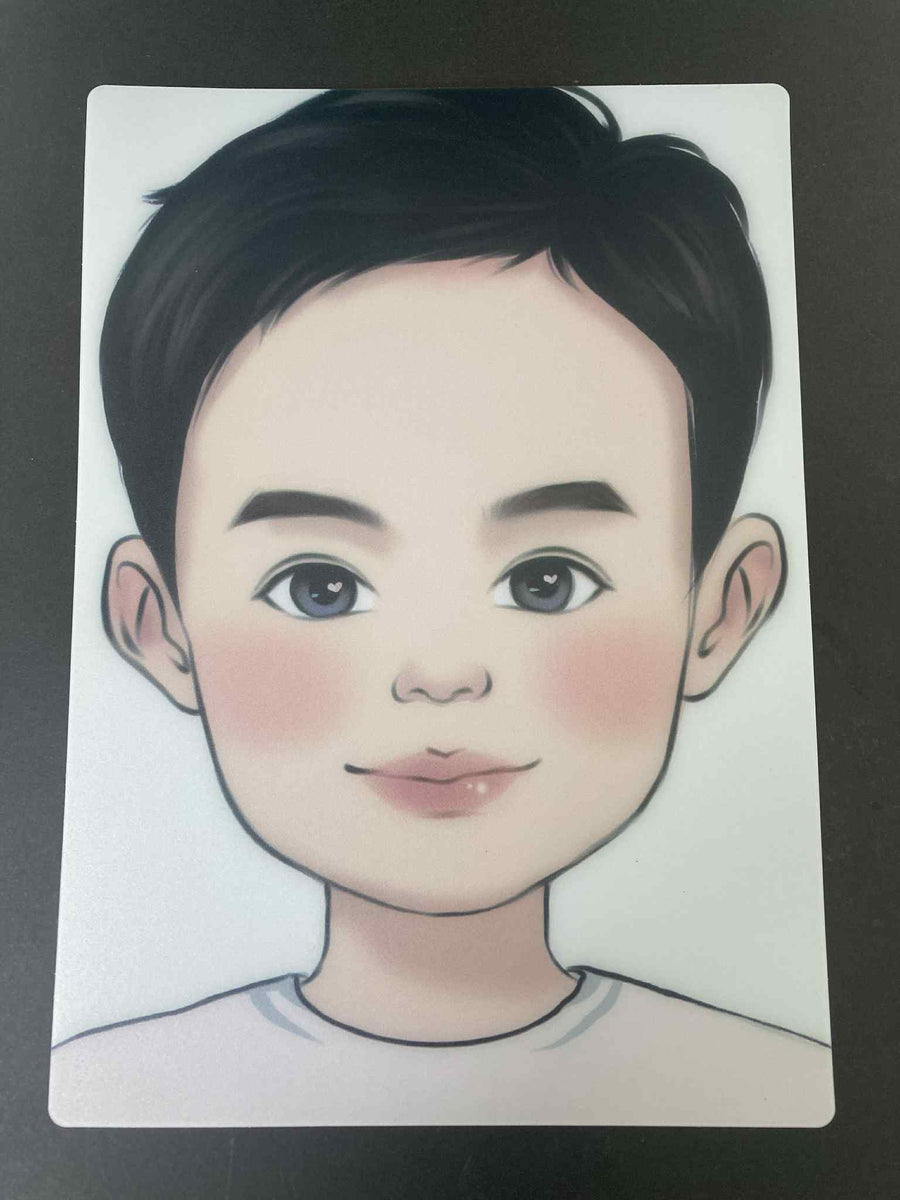 Reusable Face Paint Practice Face Board - Boy 2