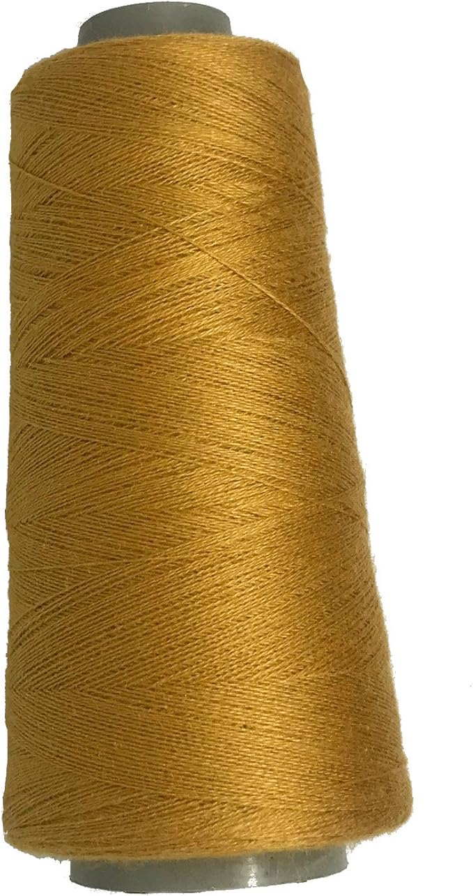 Knitsilk Pure Silk Viscose Blend Yarn in Cones (2ply - 1400 yards -Mustard)-0