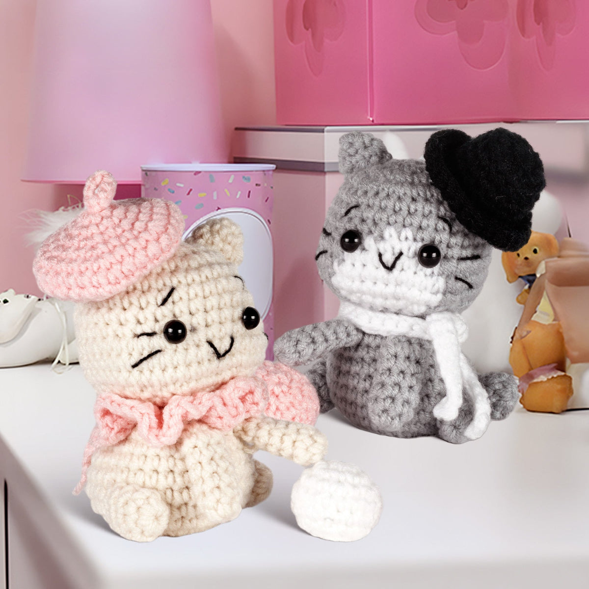 Cats Amigurumi DIY Crochet Kit Wizardi F07N8-M123-0