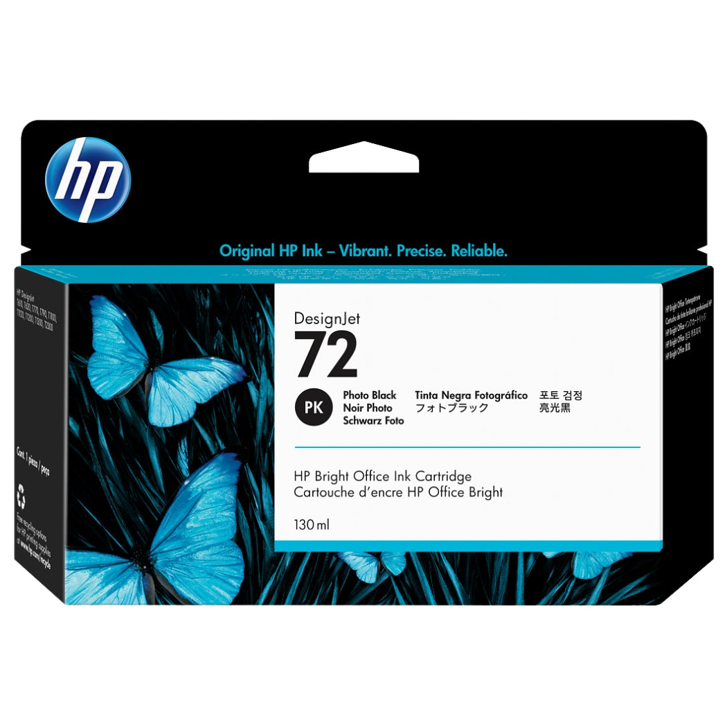 HP 72 130-ml (C9370A) Photo Black DesignJet Ink Cartridge-0
