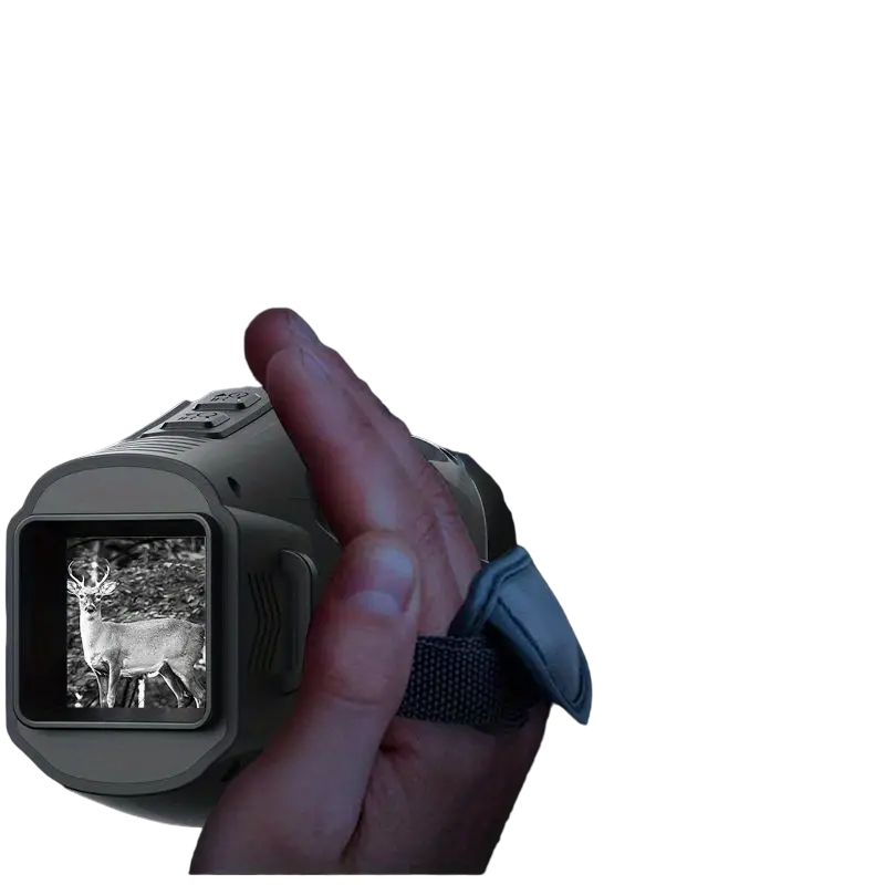 ABS R11 Night Vision Monocular - All Black Vision, 5x Digital Zoom, 984ft Range, 1080P Video, USB Charging-0