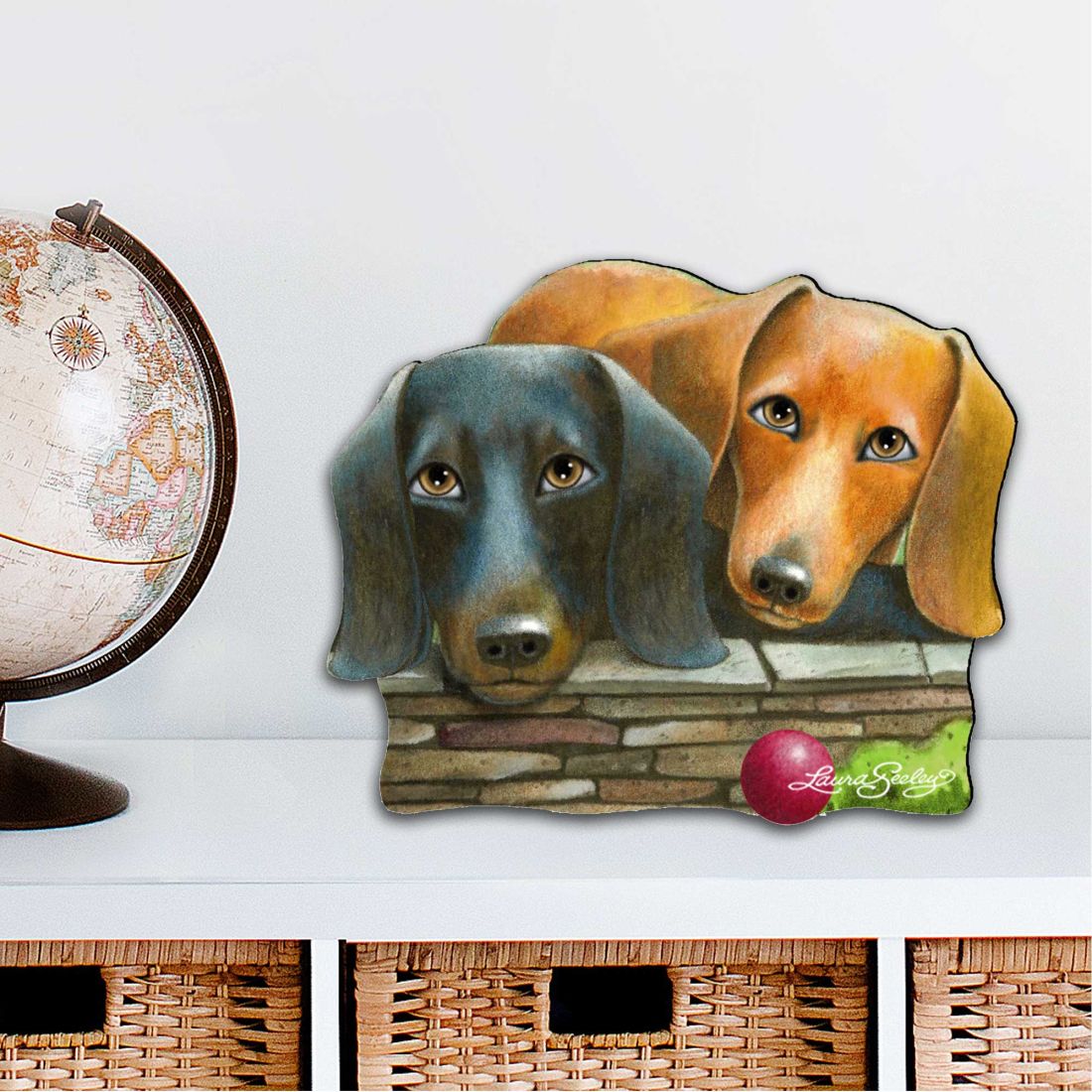 Where Is the Ball Holiday Outdoor Décor Large Ornament by Laura Seeley - Pets Dog and Cats Décor - 8511016M-0