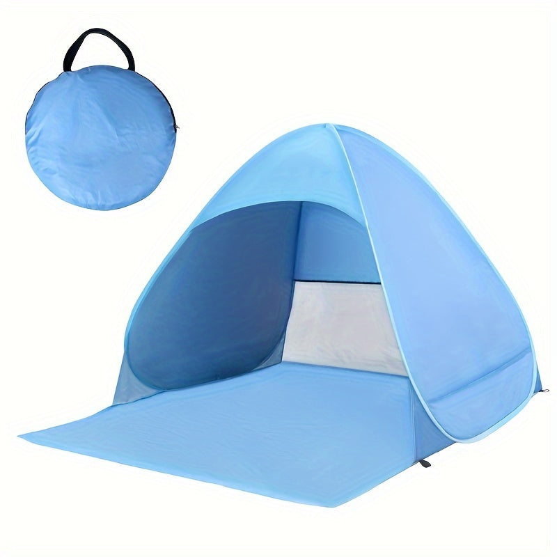 Portable Waterproof Beach Tent with Sunshade-0