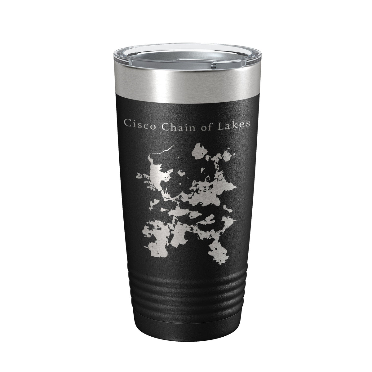Cisco Chain of Lakes Tumbler Travel Mug Gift Insulated Laser Engraved Coffee Cup 20 oz Michigan Wisconsin-5