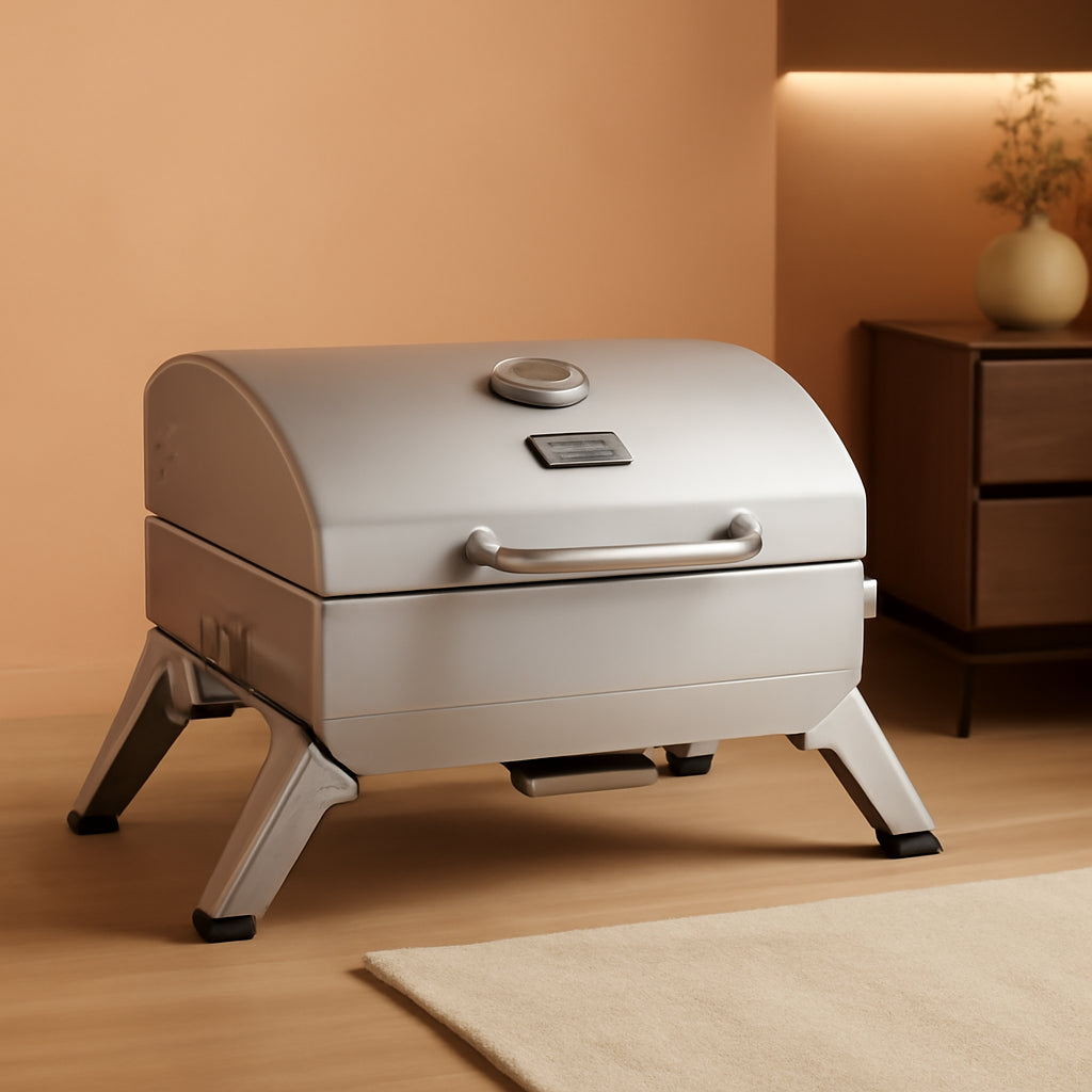 Stainless Steel Tabletop Grill 10000BTU Portable Outdoor-0