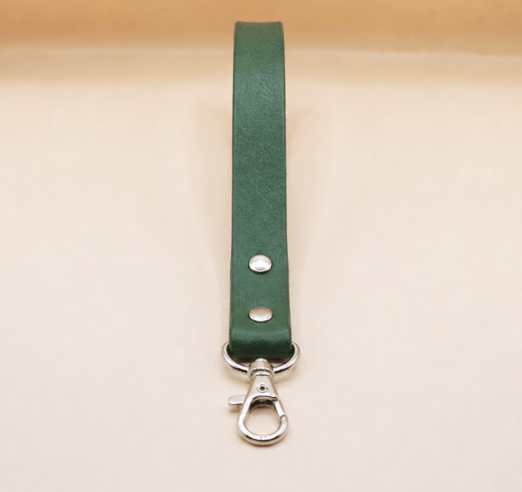 Green Mini BDSM Leather Leash-0