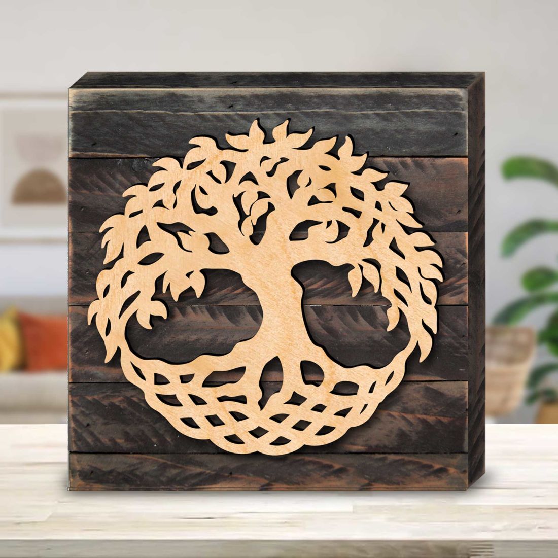 Tree of Life Celtic Art Wooden Wall Art by Celtic Art - Celtic Décor - 953167B-0