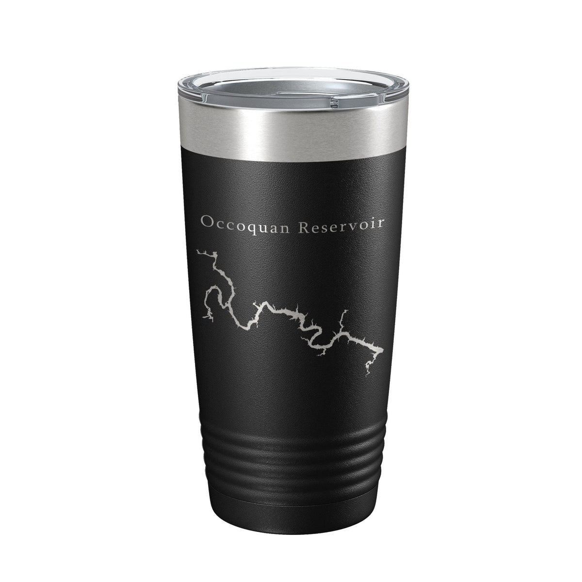 Occoquan Reservoir Tumbler Lake Map Travel Mug Insulated Laser Engraved Coffee Cup Fountainhead Regional Park Virginia 20 oz-5