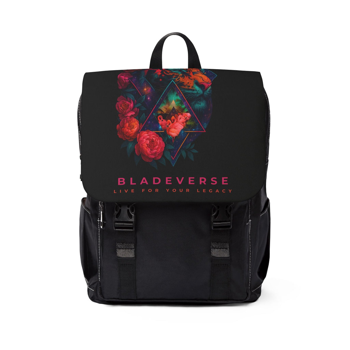 Galatic Floral Tiger Shoulder Backpack-0