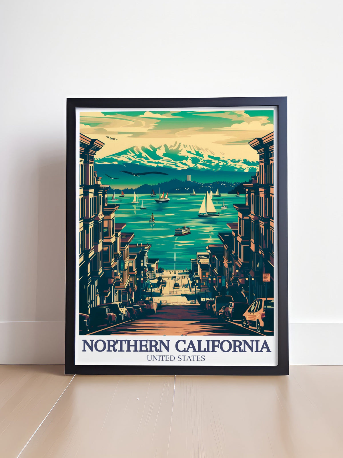 Northern California Poster - Lake Tahoe Art Print - San Francisco Wall Print - San Francisco Travel Poster-0