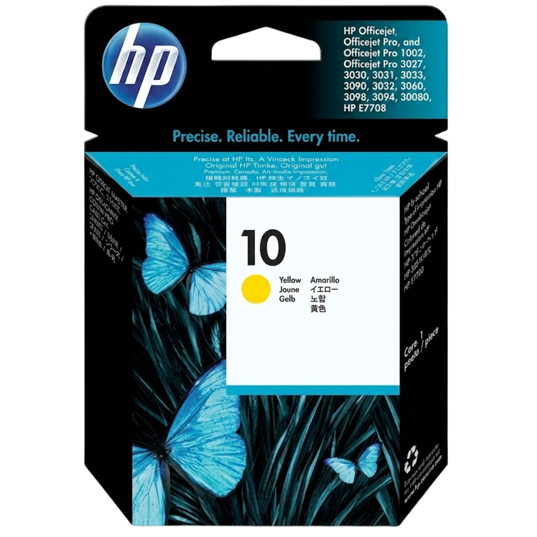 HP 10 Ink Cartridge Yellow-C4842A-0