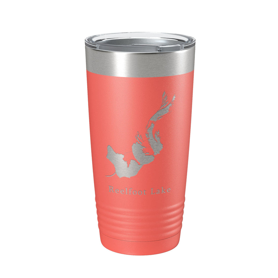 Reelfoot Lake Map Tumbler Travel Mug Insulated Laser Engraved Coffee Cup Tennessee Kentucky 20 oz