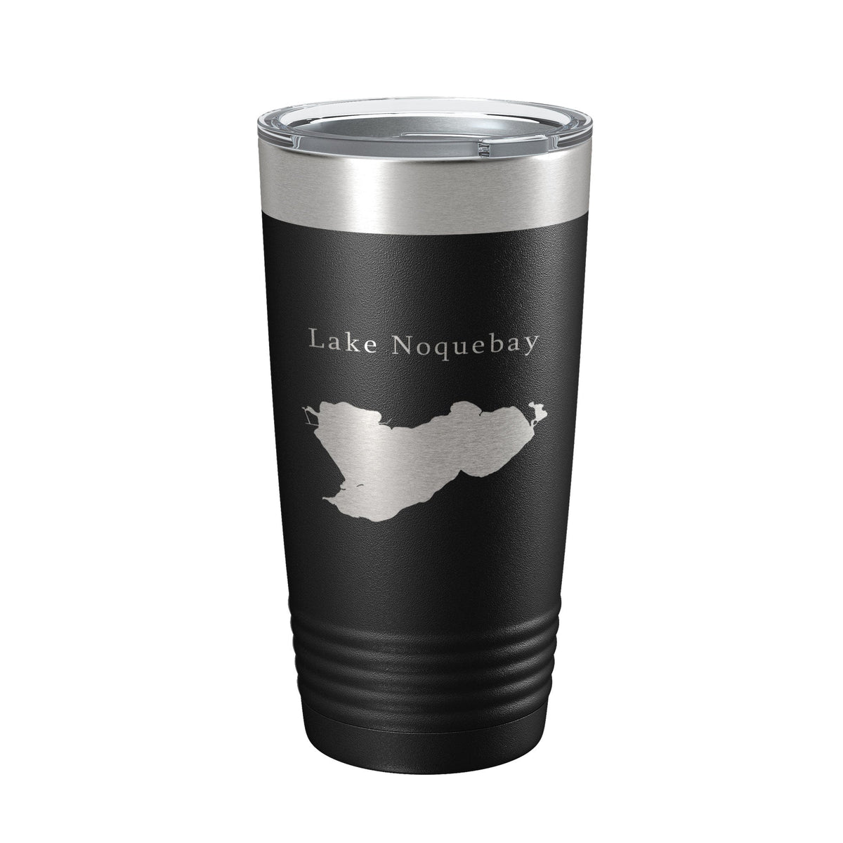 Lake Noquebay Map Tumbler Travel Mug Insulated Laser Engraved Coffee Cup Wisconsin 20 oz-5