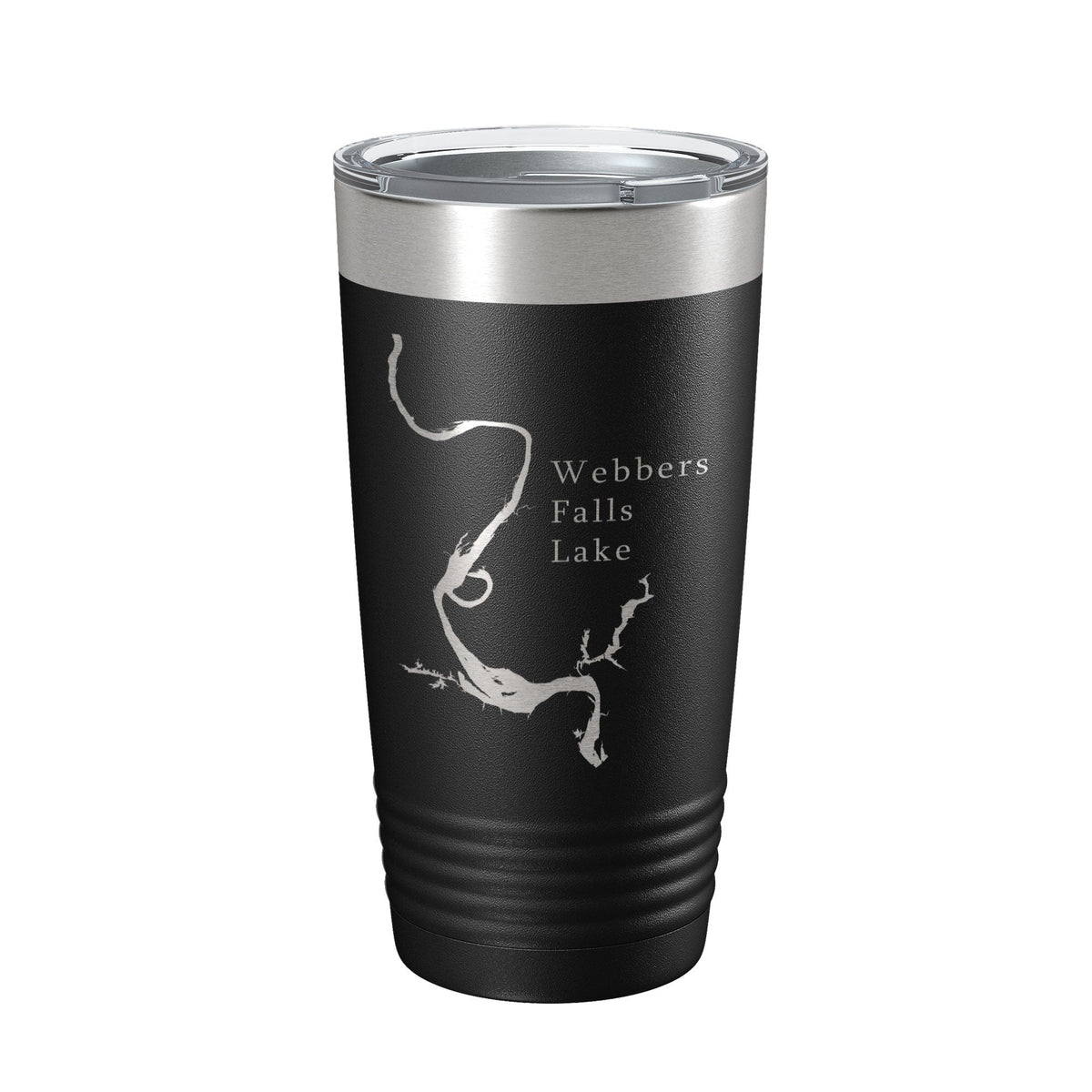 Webbers Falls Lake Map Tumbler Travel Mug Insulated Laser Engraved Coffee Cup Oklahoma 20 oz-5
