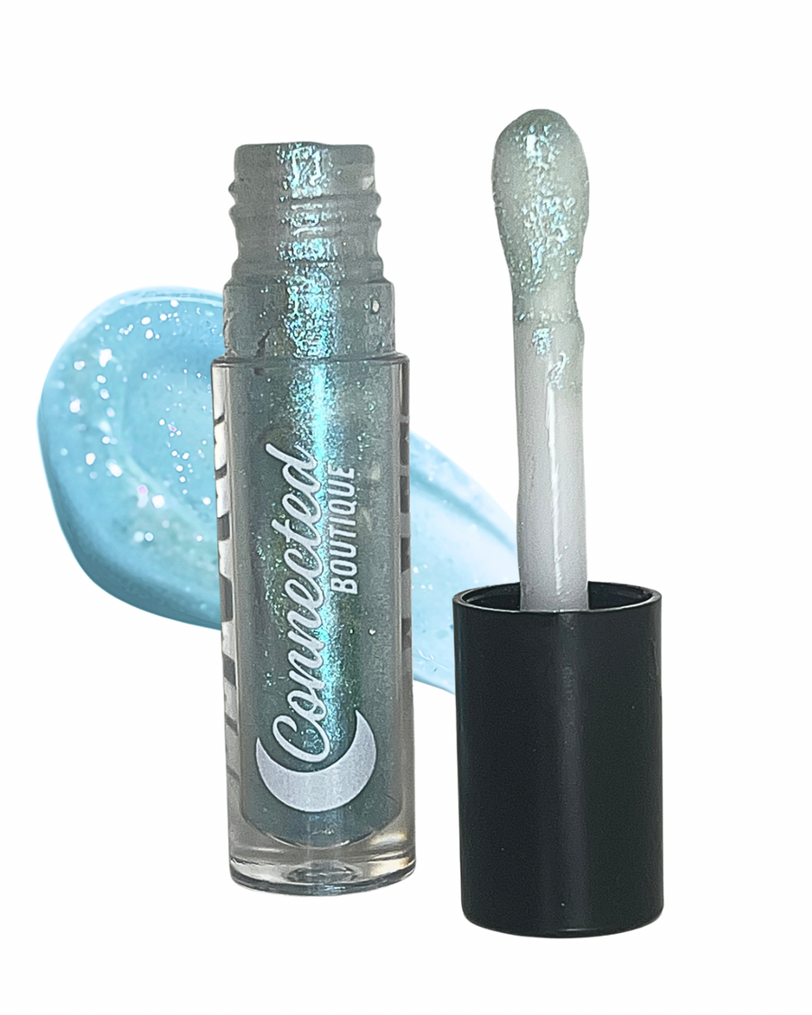 Neptune Blue Glitter Lip Gloss