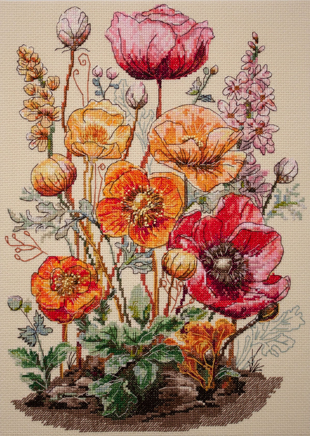 Meadow`s Whisper Counted Cross-Stitch Kit by Abris Art AH-270-0