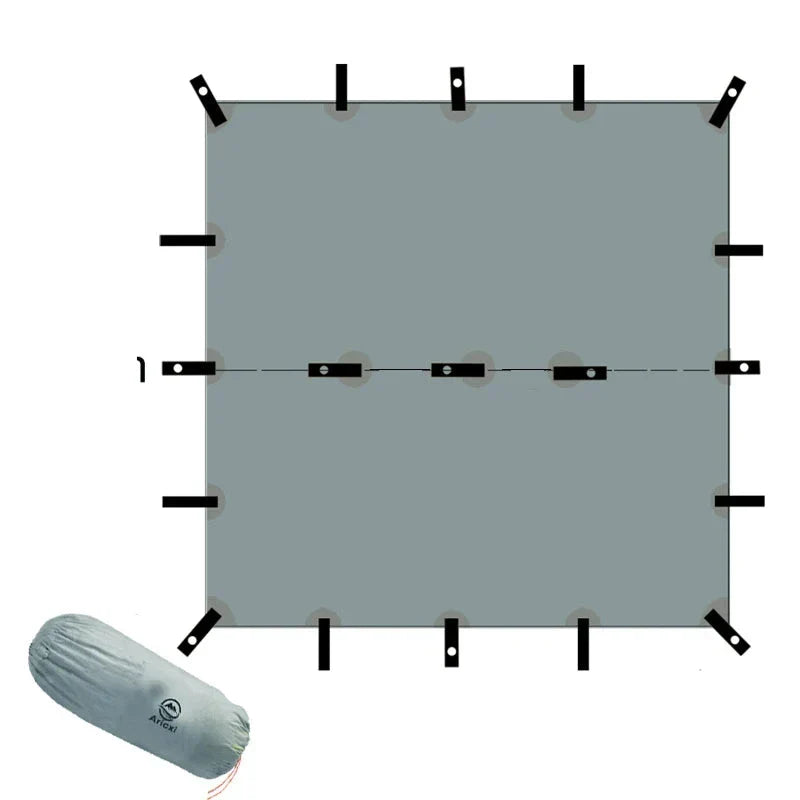 Ultralight Silicone Coated Nylon Camping Tent (Grey) — 10811802747219