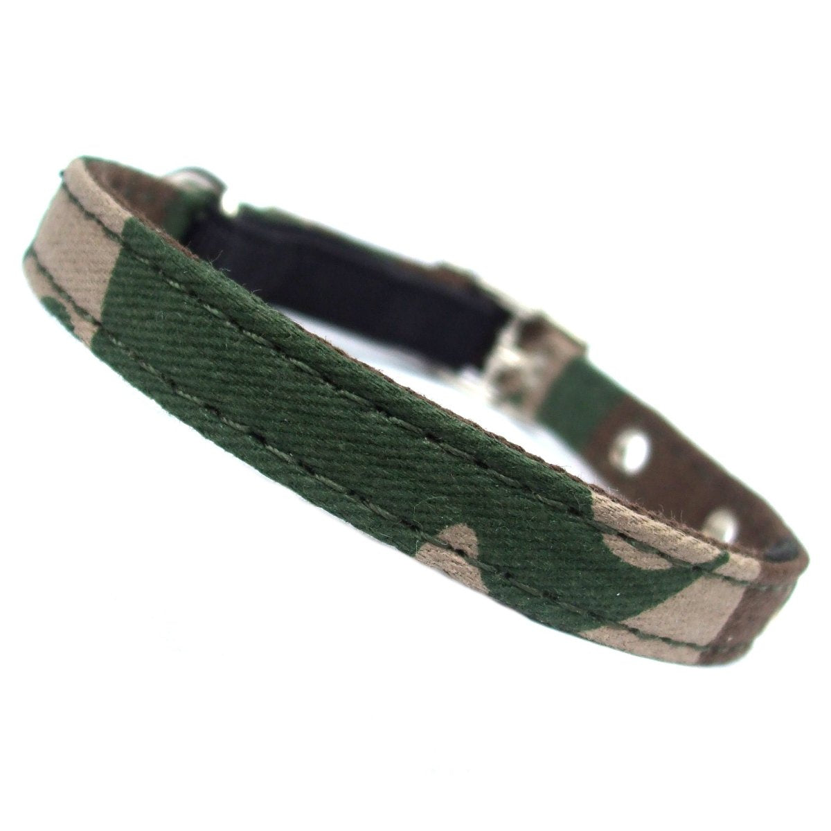 Army Camo Canvas Cat Collar-0