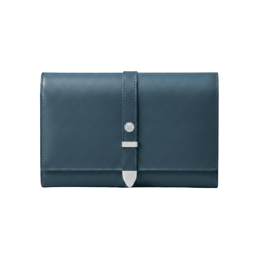Aspen Navy Blue Plant-Based Leather Travel Wallet (Pre-Order For delivery 28th Nov 2026)
