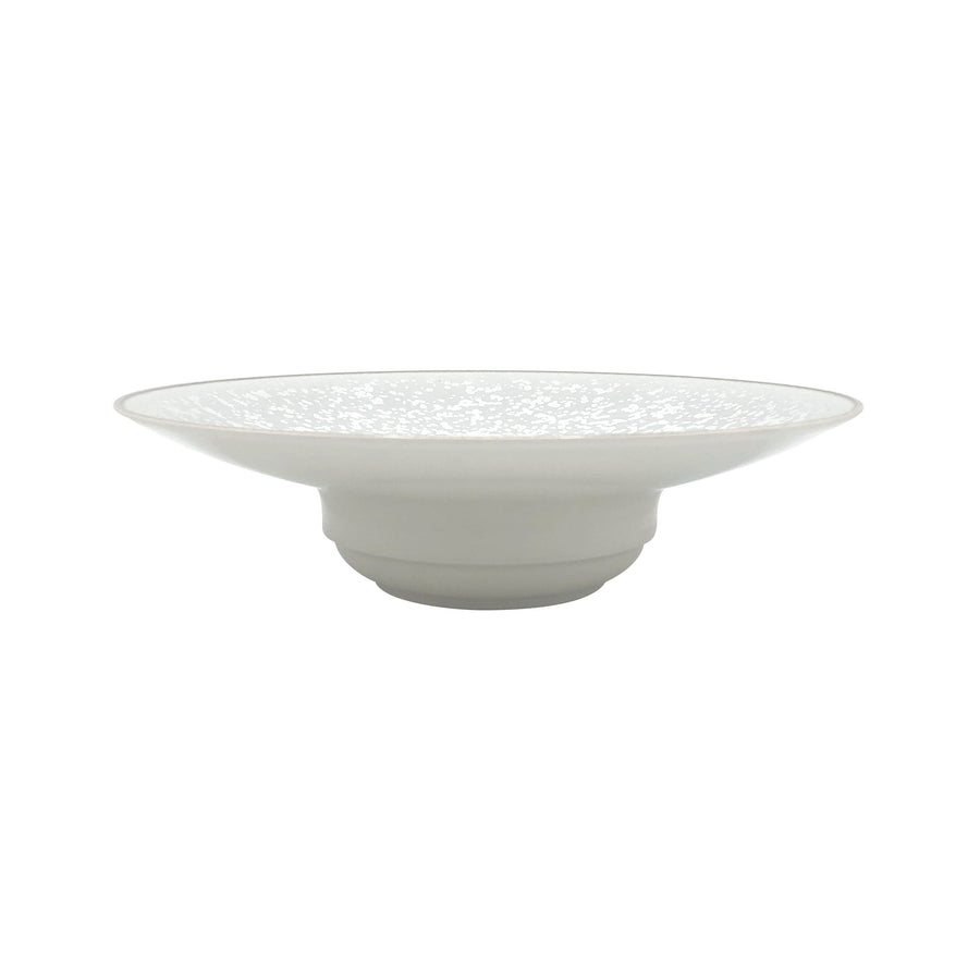 J.L Coquet Jaune de Chrome Song Orage Rimmed Soup Plate, 26 cm
