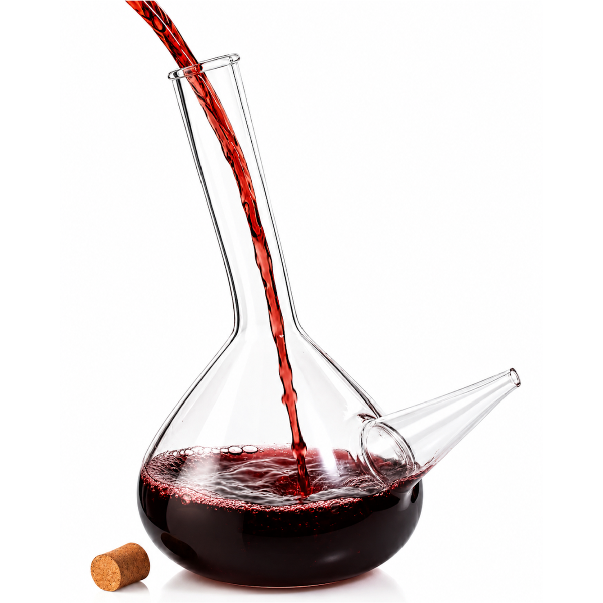 Porron Glass Decanter Premium Barware Gift Elegant Drinkware Collection-0