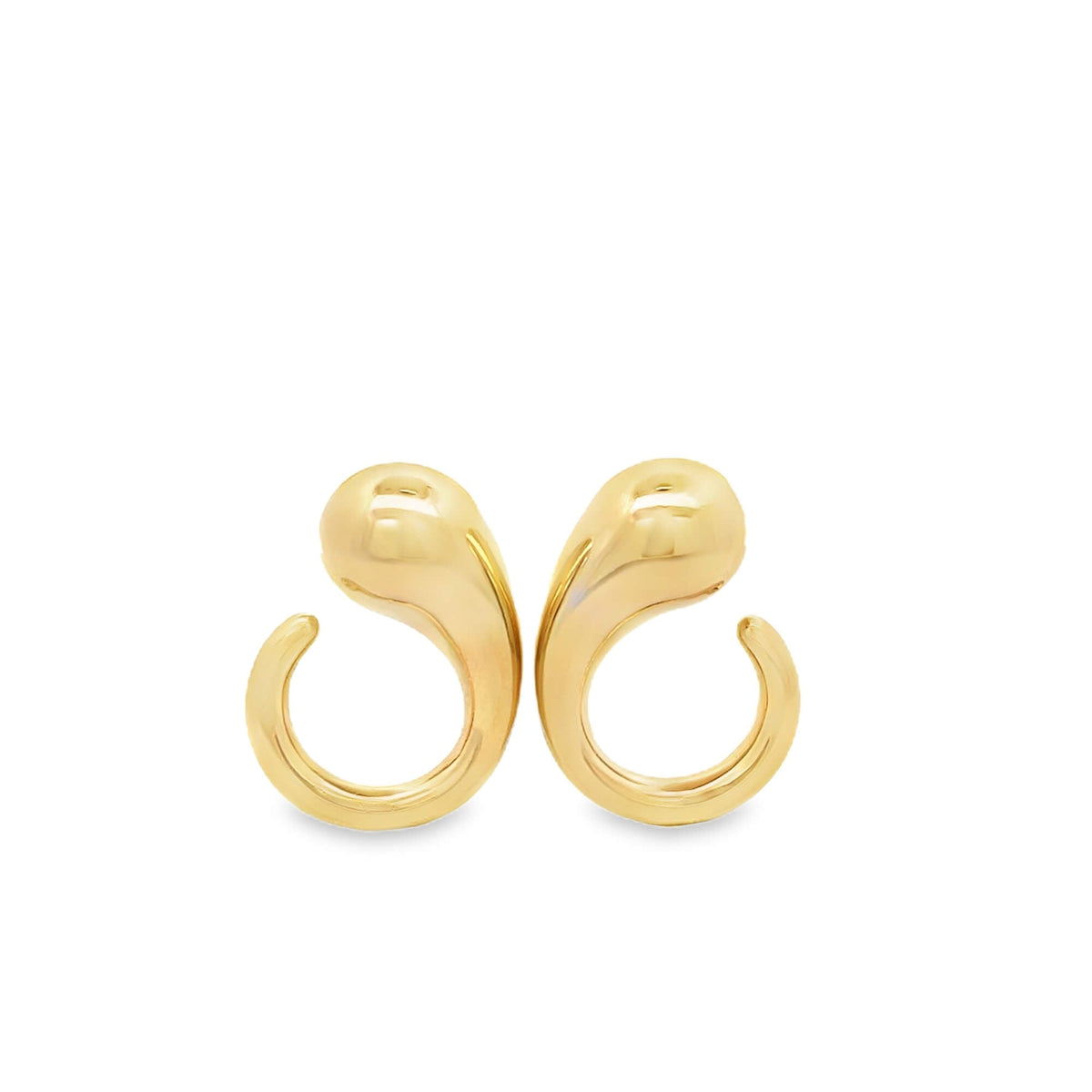 High End Exclusive Swirl Teardrop Earrings (L106A)-0