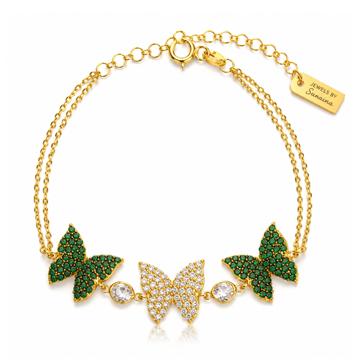 BUTTERFLY Charm Bracelet-0