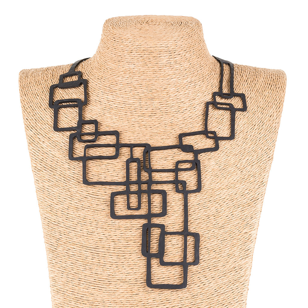 Belinda Statement Rubber Necklace-1