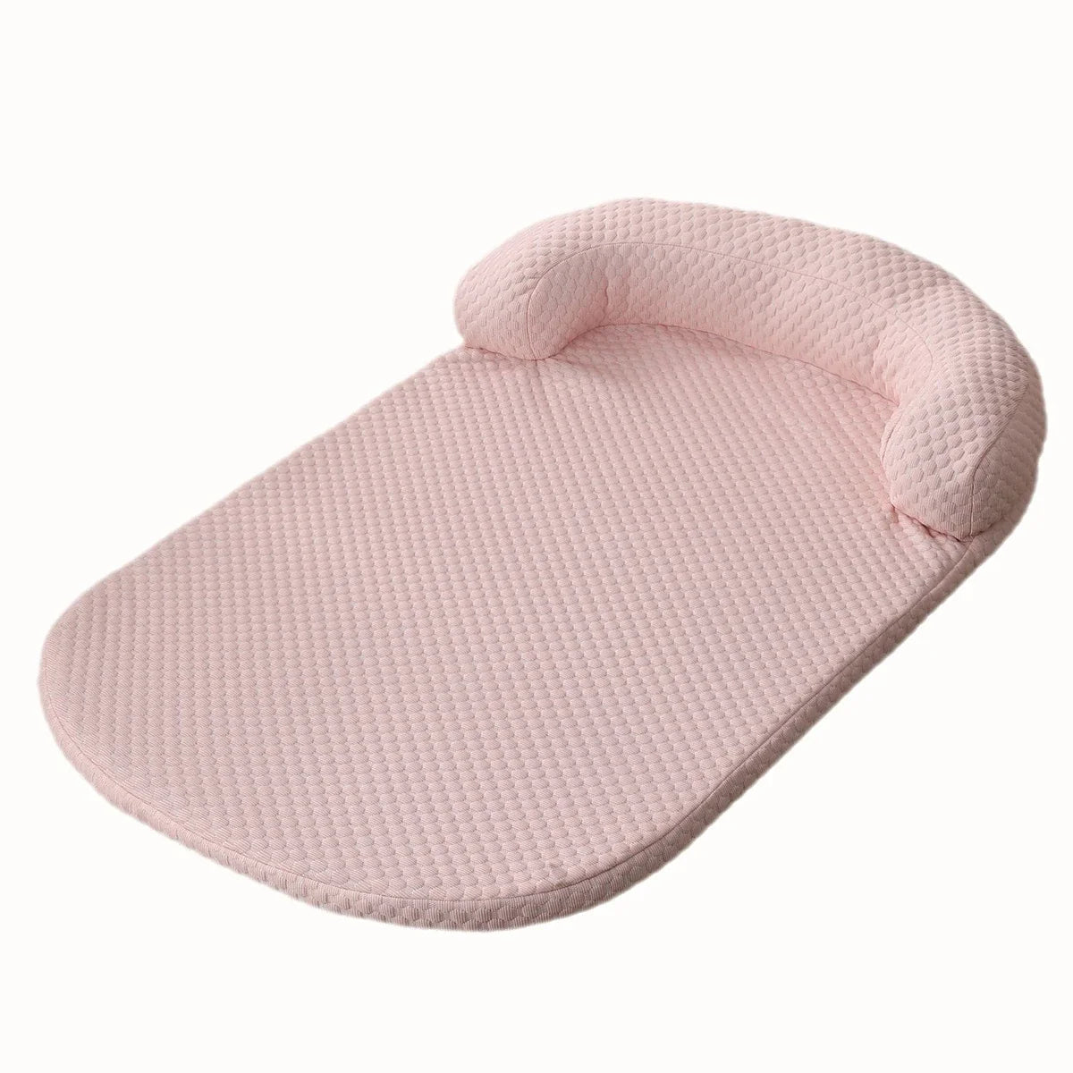 Breathable Large Dog Bed with Pillow Ice Silk Fabric-5