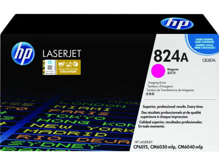 Original HP 824A Standard Yield Magenta Imaging Drum, CB387A-0