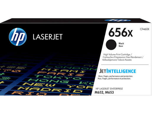 Original HP 656X High Yield Black Ink Cartridge, CF460X-0