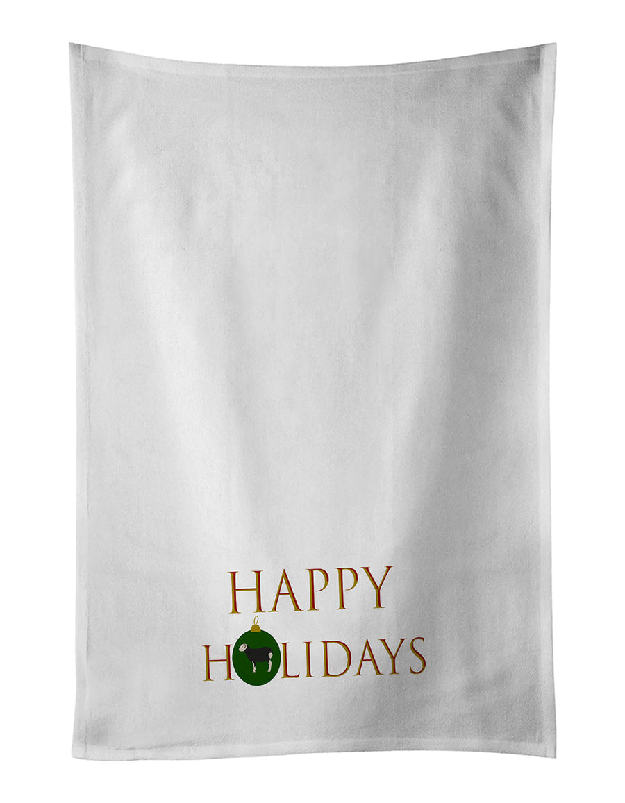 Sheep - Herwick Sheep Happy Holidays Kitchen Towel Set of 2