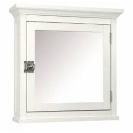Classic White Bathroom Medicine Cabinet with Mirror-0