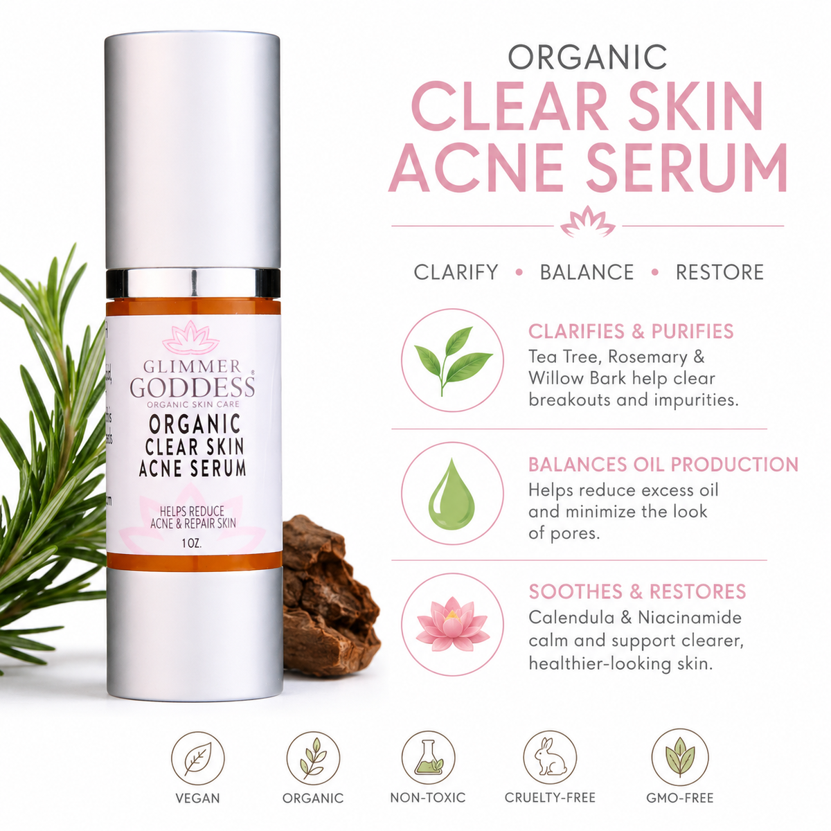 Organic Acne Serum – Oil Control & Pore Clearing Treatment-0