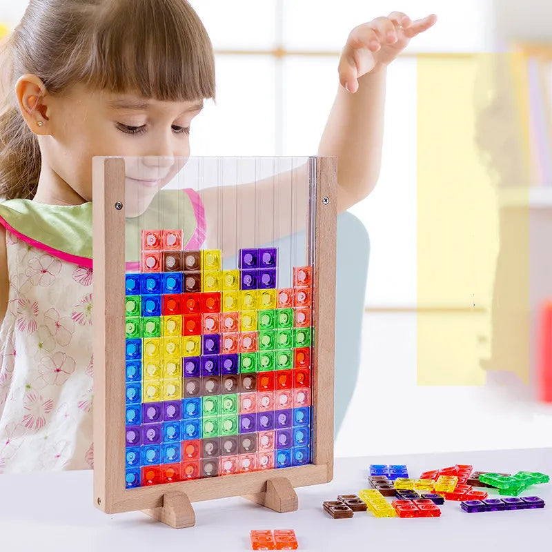 Colorful Tetris Cognitive Puzzle Game