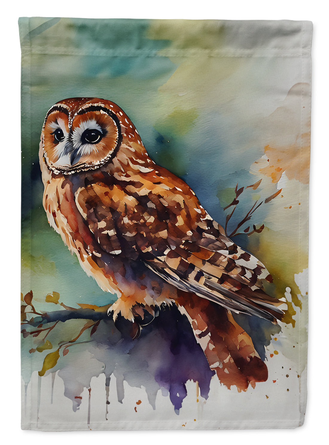 Tawny Owl Garden Flag-0