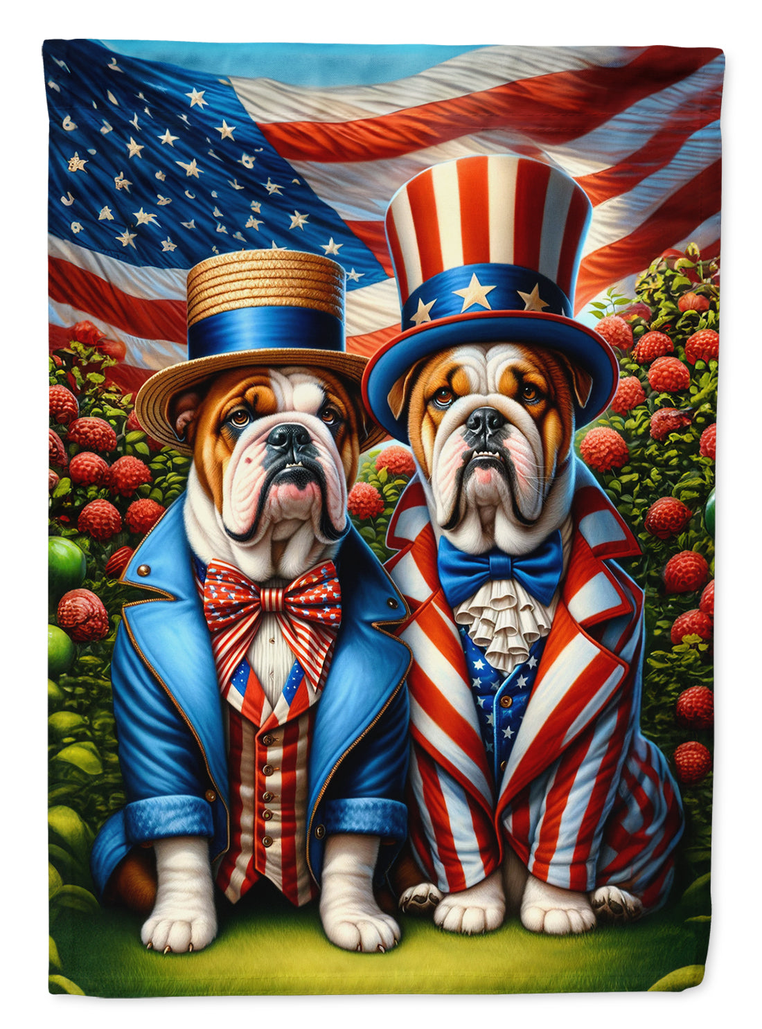 All American English Bulldog House Flag-0