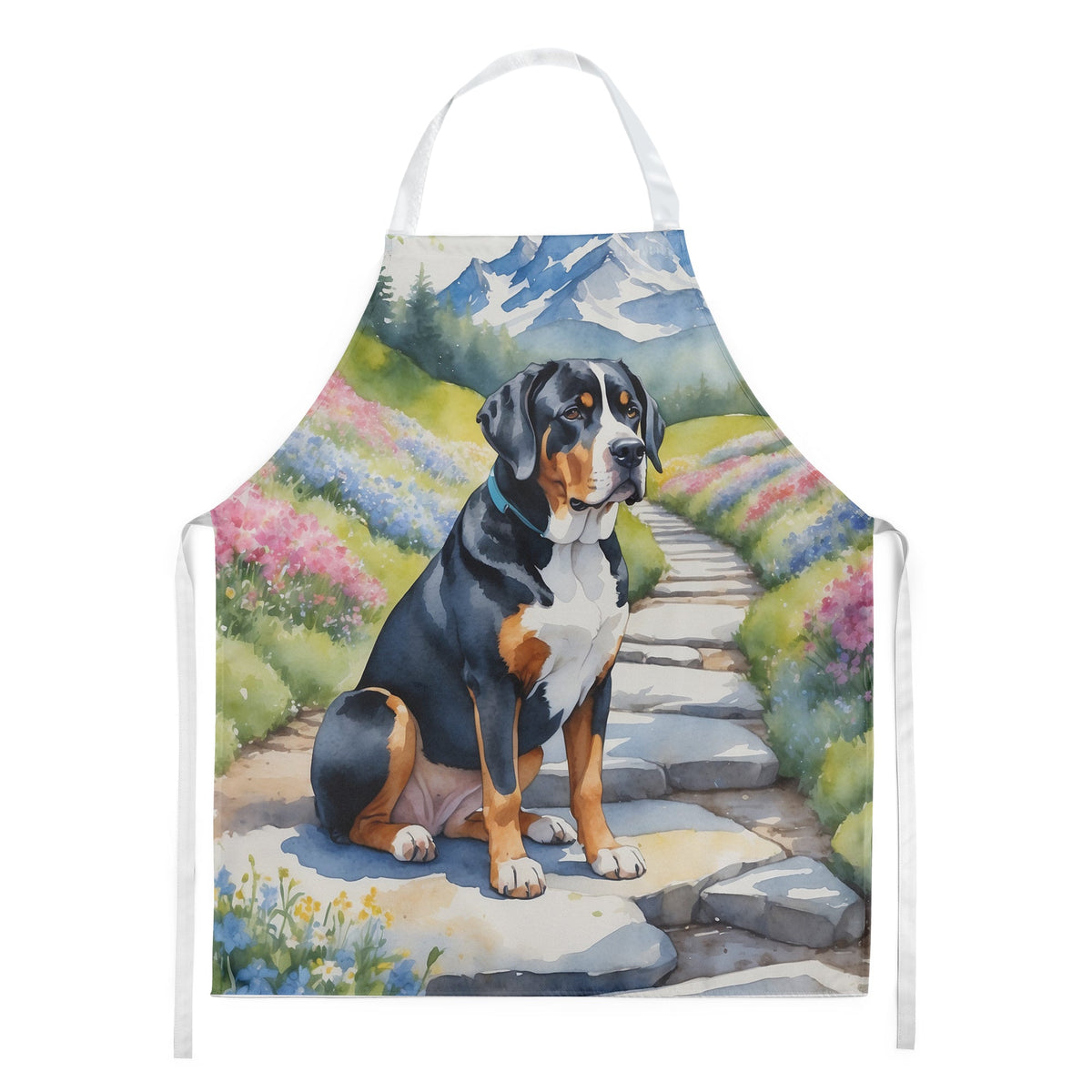 Greater Swiss Mountain Dog Spring Path Apron-0