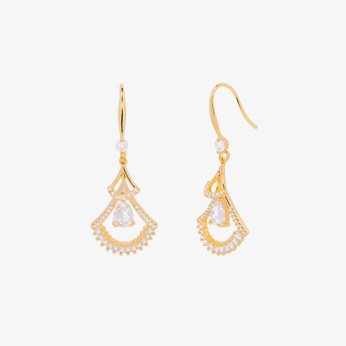 cubic hook drop earrings-0