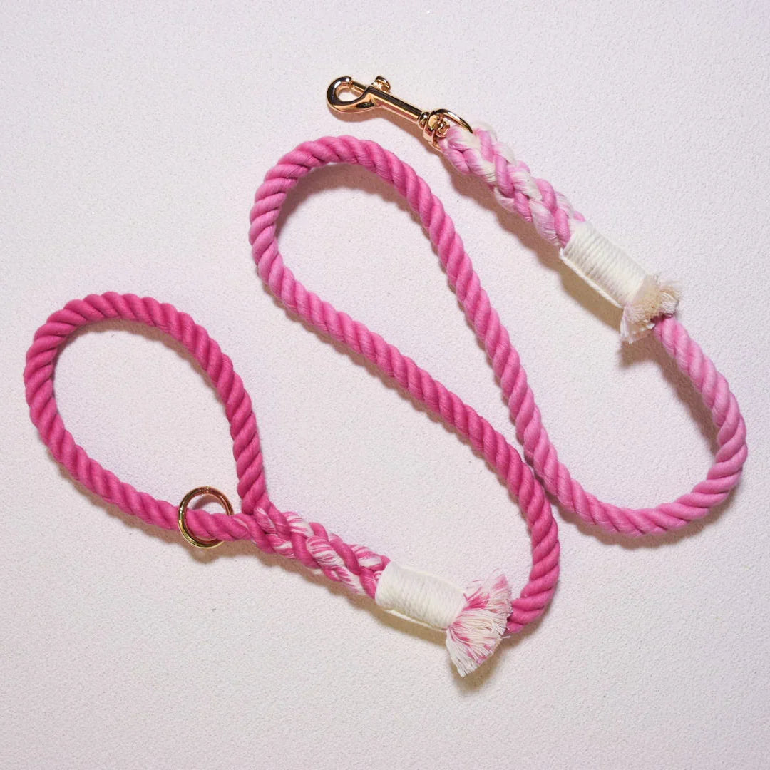 ROPE LEASH - HOT PINK-0