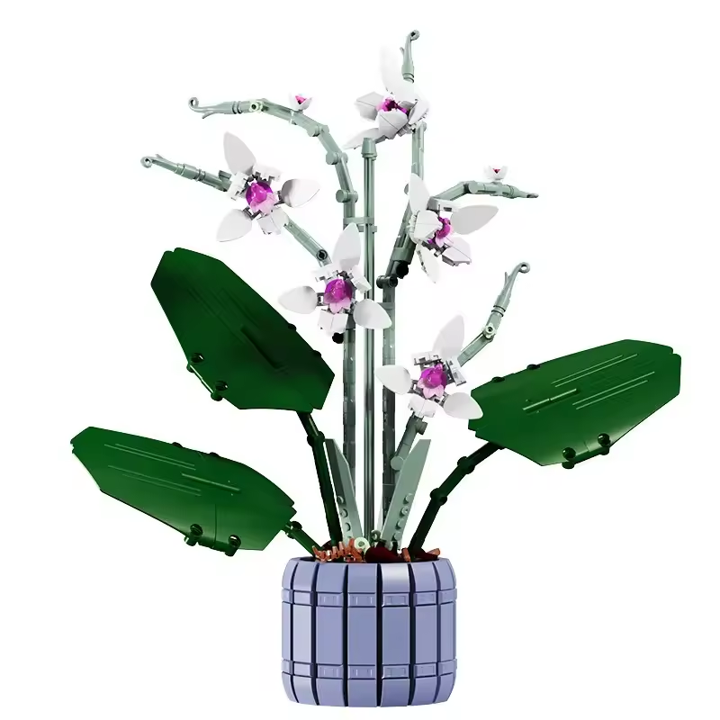 Flower Building Brick Kit - Lotus Petal Orchid by Wizardi F07M9-1(101)