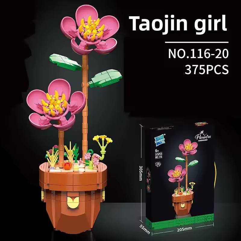 Plant Building Brick Kit - Taojin Girl by Wizardi F07N11-21-20(116)