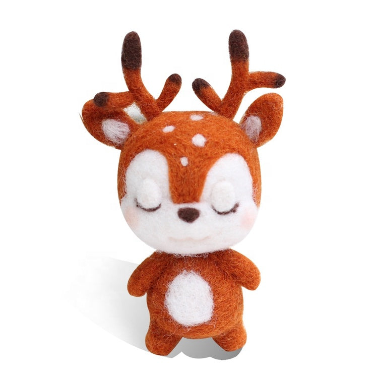 Deer Needle Felting Kit – Wizardi DIY Wool Craft Kit F07N8-W2