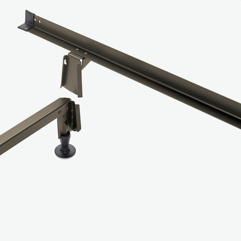 Full size Steel Metal Bed Frame with Bolt-on Headboard Brackets-0