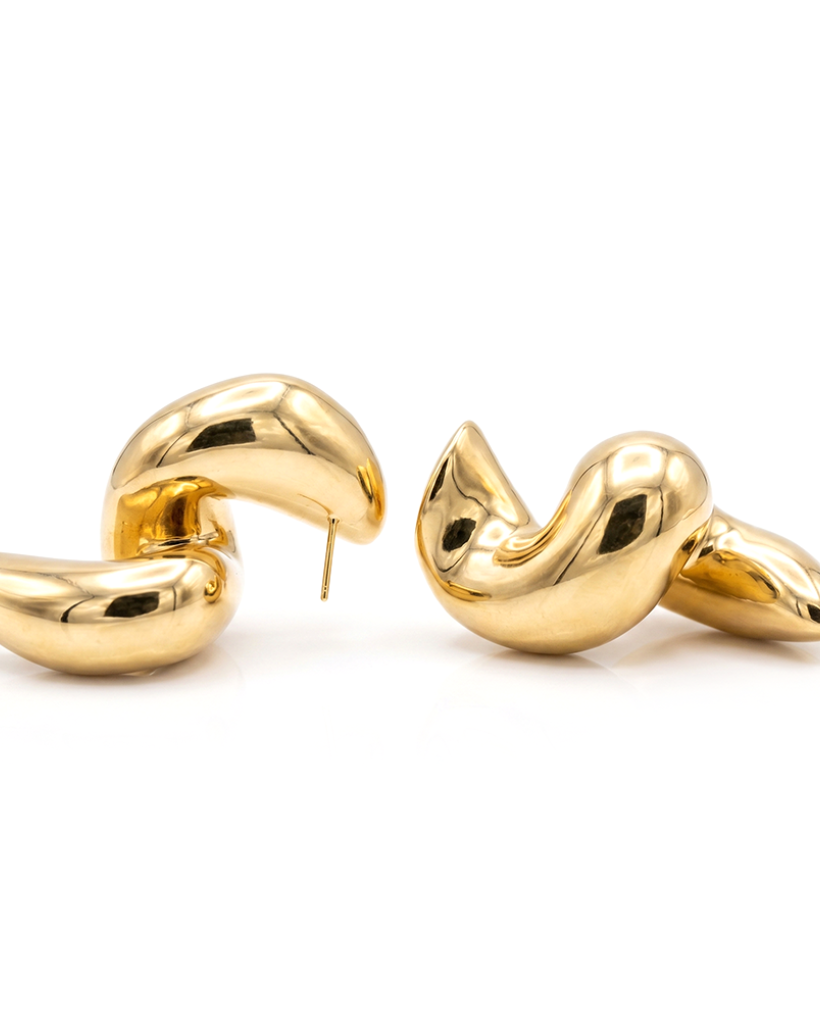 Connie Thick Twist Statement Earrings-0