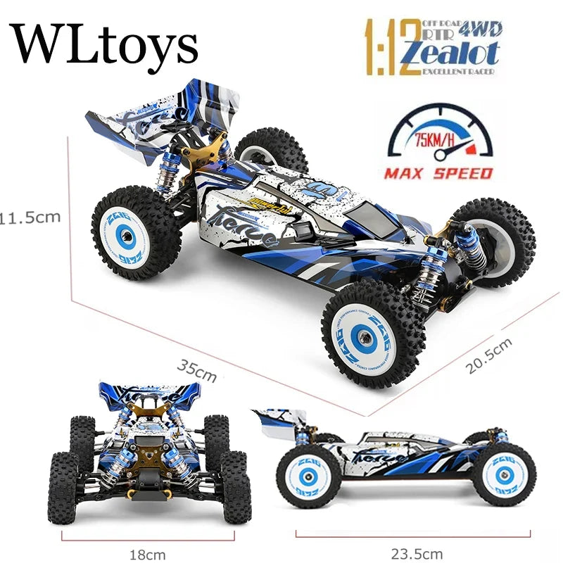 High-Speed 1/12 RC Drift Car – 75Km/H Brushless 4WD Racing Fun