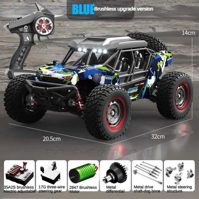 High-Speed 4WD Brushless RC Car - 60KM/H Off-Road Adventure Toy