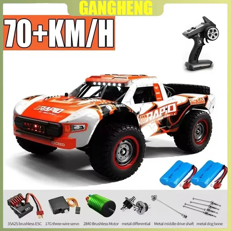 High-Speed JJRC Q130 1:16 4WD RC Car with Brushless Motor & Lights