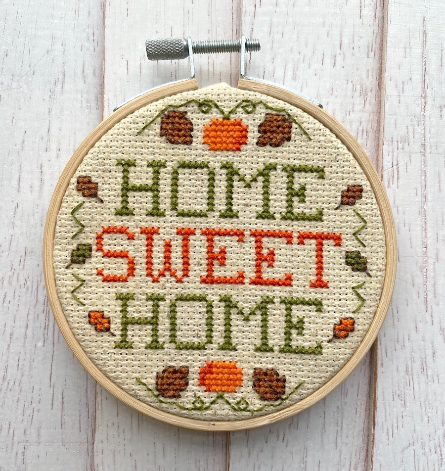 Home Sweet Home Fall Counted Cross Stitch DIY KIT-0