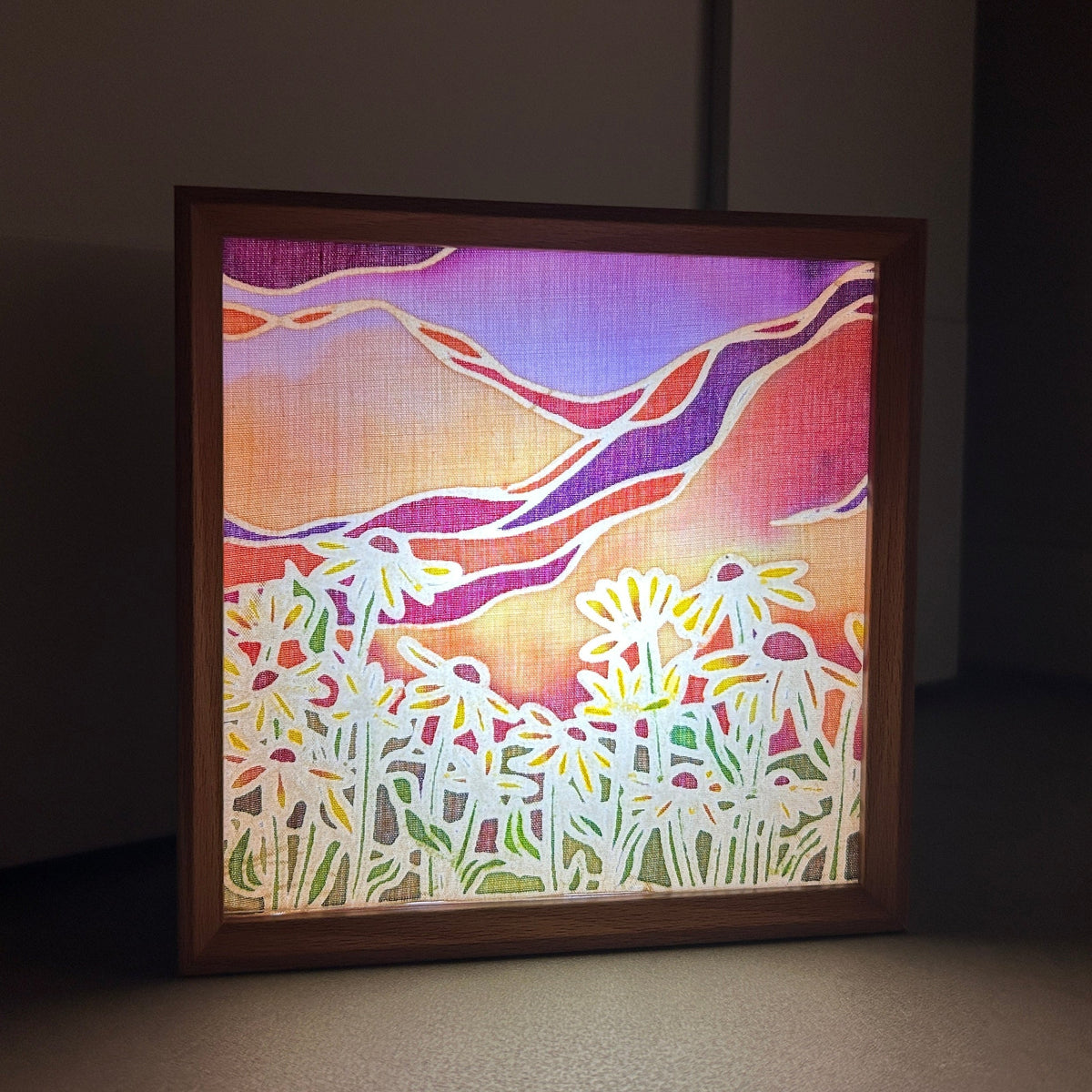 Batik Lamp Kit – Daisies Dream | Hand-Waxed DIY Craft Kit-0